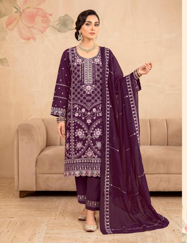 Azara safia yellow dress material online wholesale